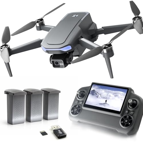 3-Axis Gimbal GPS Drone with 4K Camera YIKKEON Drone, 10000FT Range, 90Min Flight Time with 3 Batteries, 4.5