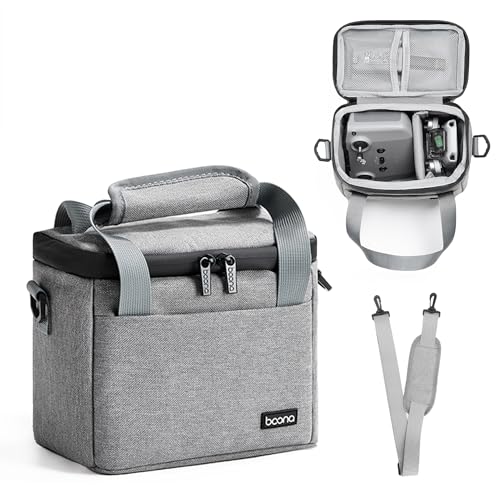 Linpr DJI Mini 4K/4/2 SE Travel Carrying Case, Portable Shoulder Bag for Drone & Controller Accessories, Waterproof Oxford Storage Bag with Strap Handle (Grey)