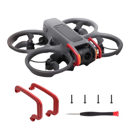 FSIDIWT Gimbal Bumper for DJI Avata 2, PTZ Protect Bar Aluminum Alloy Camera Anti-Collision for DJI Avata 2 FPV Drone Accessories (Red)