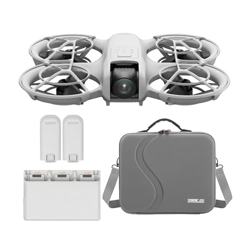 DJI Neo Palm Sized Lightweight Drone Combo with Six Intelligent Shooting Modes with Customized Travel Case for DJI Neo Combo bundle