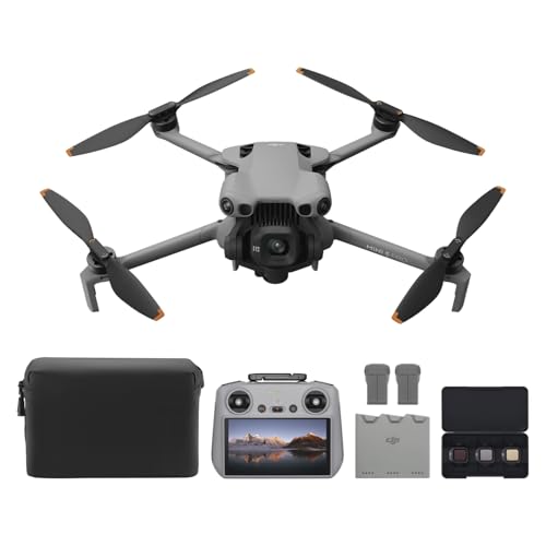 DJI Mini 5 Pro Fly More Combo with DJI RC 2, Drone with Camera, 1-Inch CMOS, 4K Drone for Beginners with Omnidirectional Obstacle Sensing, ActiveTrack 360°, 225° Gimbal Rotation, 3 Batteries