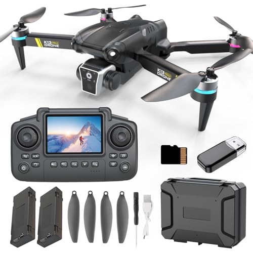 Weavixol Brushless Drone With Camera For kids And Beginner, Toy Drones With Screen On Controller, No Phone Needed, Entry-level Drone For Kid 8-12 With Auto Hover, Easy to Fly, One Click Take Off/Land, No FAA, Under 249g, 2 Batteries, SD Card