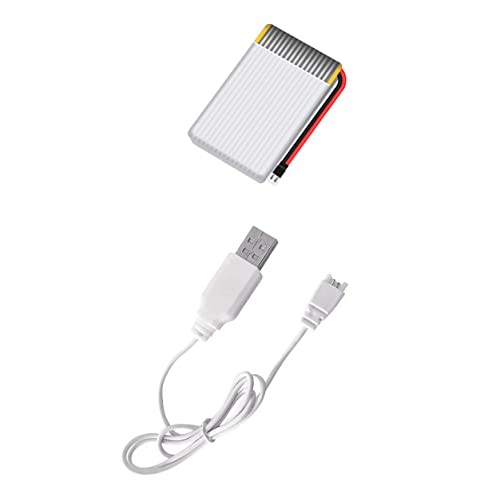 HASAKEE 1PCS Rechargeable Battery and USB Charger for Q9C Drone Longer Flight Time