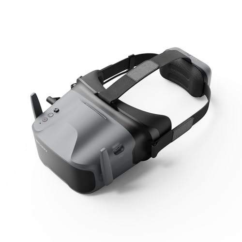 BETAFPV VR04 HD FPV Goggles with 1080P Resolution, 4.5'' Screen LCD, Micro SD Slot, 2 2600mAh Lipo Batteries Up to 3H, Adjustable Headband, Support Recording Replay Compatible for P1 Air Unit VTX