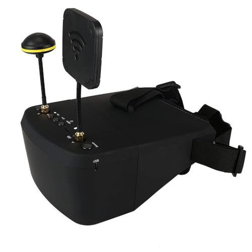 EV800D FPV Goggles with DVR 5.8G 40CH 5 Inch 800x480 Build in Antenna Battery for Analog FPV Camera and Transmitter FPV Drone RC Car