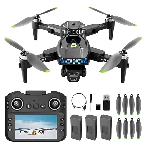 XT555 GPS Drone with 4K EIS Camera for Adults, RC Drone with 4.5