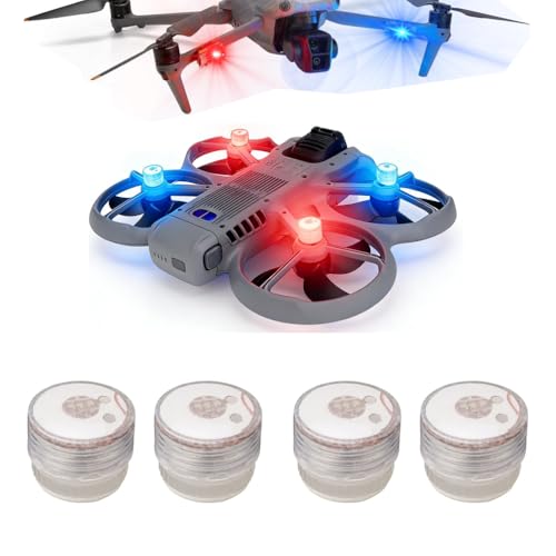 Drone Strobe Lights, Anti Collision Light for DJI Avata 360 Drone Night Flying, Quick Flash LED Warning Signal Light Kit for DJI Avata 360 Accessories (4 Pack)