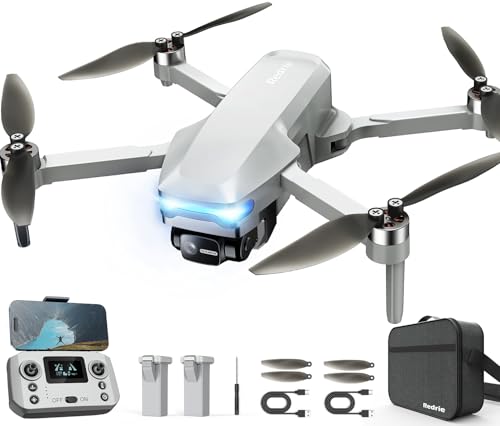 Drones with Camera for Adults 4K, Foldable Beginner Drone with Brushless Motor, Auto Follow, Tap Fly, Circle Fly, One Key Start, Under 249g