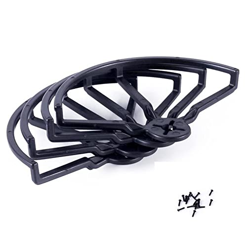 VERBANA 4 Pcs Drone 4 Inch 5 Inch Universal Props Guard Propeller Bumper Protector Kit Spare Part for QAV250 210 180 Drone Quadcopter Racer Accessories (Color : 5 inch Black)