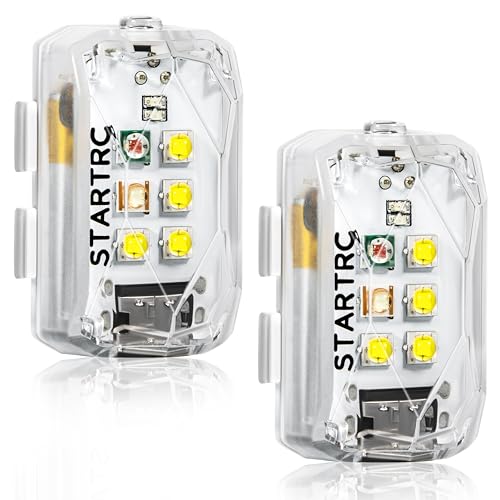STARTRC Drone Strobe Light, Rechargable Flash Led Lamplight for FAA DroneNight Flying, Fits for DJI Neo 2,Mini 5 Pro/ 4 Pro/3/4k, Avata 2,Air 3S and All RC Drones Accessory(2pc)