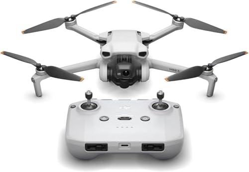DJI Mini 3, Drones with Camera for Adults 4K, 38-min Flight Time, up to 32800ft (10km) Video Transmission, True Vertical Shooting, GPS Auto Return Integrated, Mini Drone with Camera for Beginners