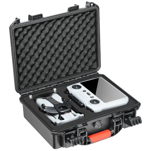 Hard Case for DJI Mini 5 Pro - Waterproof Storage Box with Custom Foam for DJI Mini 5 Pro | RC 2 Controller, Portable Traveling Carrying Case for Charger Cables | Propellers & Accessories (Case Only)